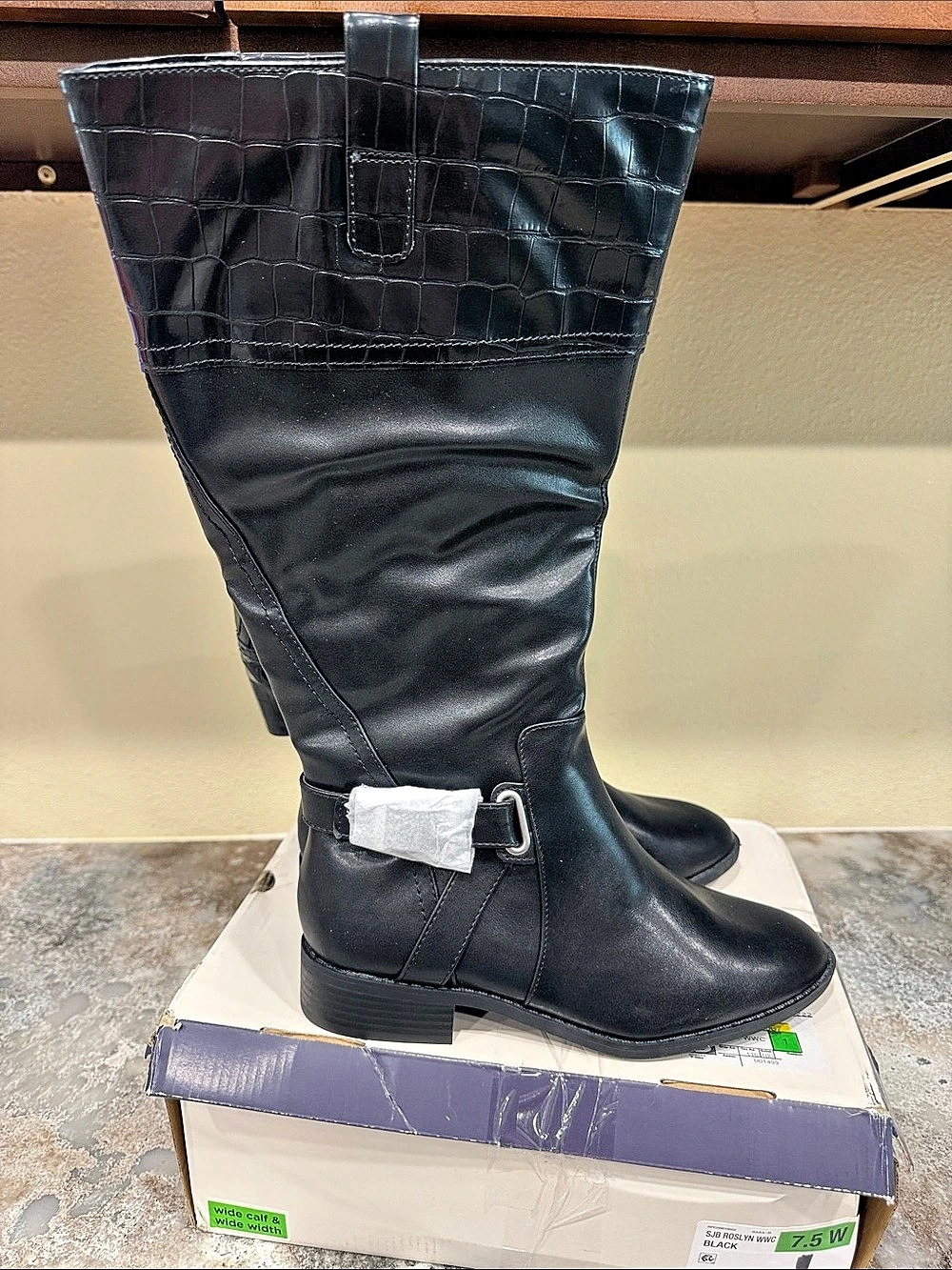 St John’s Bay Roslyn Boots Black US 7.5 W NWT